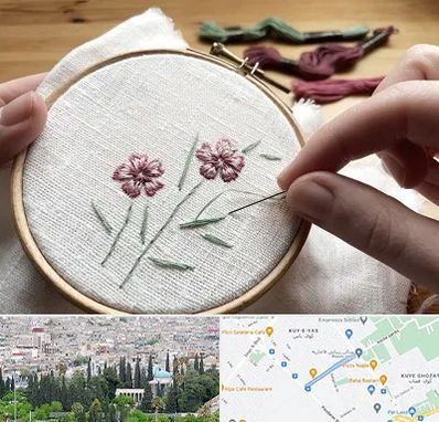 کلاس گلدوزی با دست در محلاتی شیراز