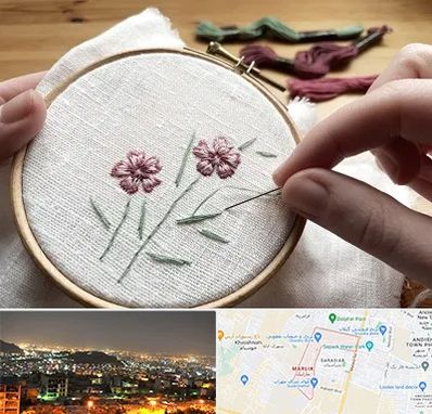 کلاس گلدوزی با دست در مارلیک کرج