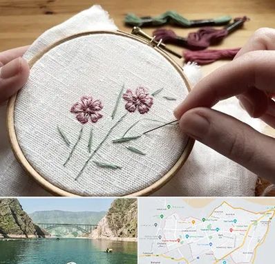 کلاس گلدوزی با دست در ایلام