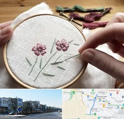 کلاس گلدوزی با دست در شریعتی مشهد