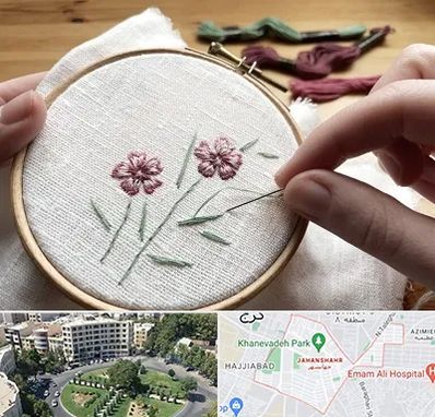 کلاس گلدوزی با دست در جهانشهر کرج 