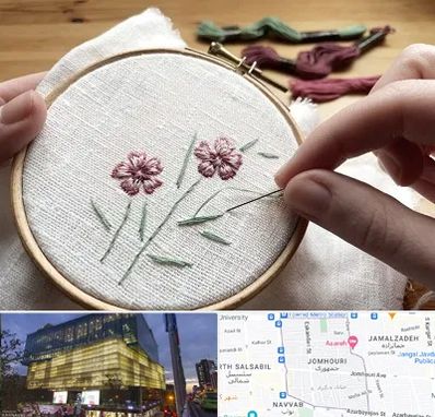 کلاس گلدوزی با دست در جمهوری 