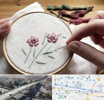 کلاس گلدوزی با دست در فرجام