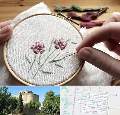 کلاس گلدوزی با دست در مرداویج اصفهان