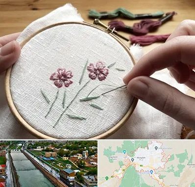 کلاس گلدوزی با دست در مراغه