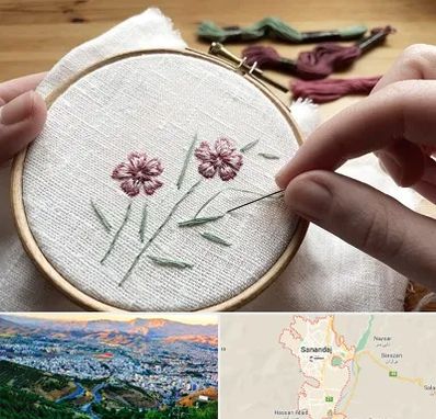 کلاس گلدوزی با دست در سنندج