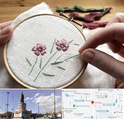 کلاس گلدوزی با دست در کارگر جنوبی 