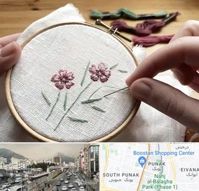 کلاس گلدوزی با دست در پونک 