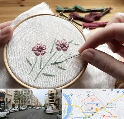 کلاس گلدوزی با دست در زیتون کارمندی اهواز