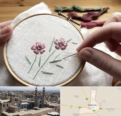 کلاس گلدوزی با دست در سبزوار