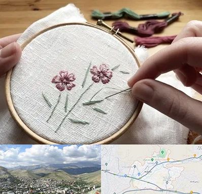 کلاس گلدوزی با دست در رودهن