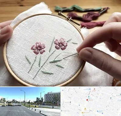 کلاس گلدوزی با دست در بلوار کلاهدوز مشهد