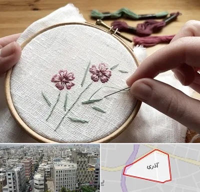کلاس گلدوزی با دست در آذری