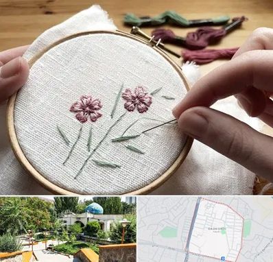 کلاس گلدوزی با دست در باغمیشه تبریز