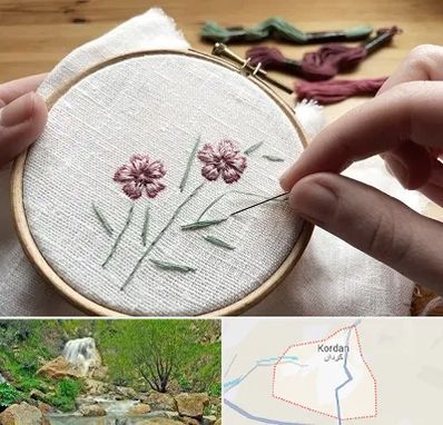 کلاس گلدوزی با دست در کردان