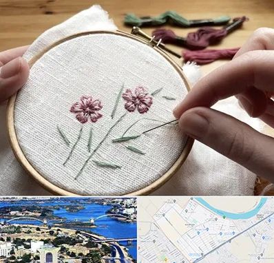 کلاس گلدوزی با دست در کوروش اهواز