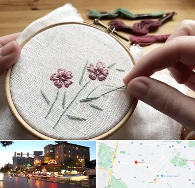 کلاس گلدوزی با دست در بلوار سجاد مشهد