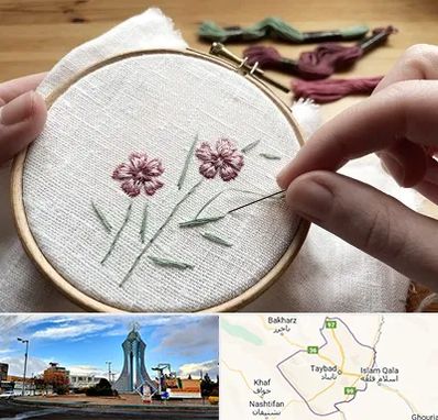 کلاس گلدوزی با دست در تایباد