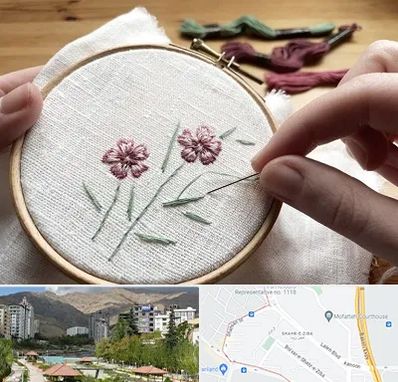 کلاس گلدوزی با دست در شهر زیبا 