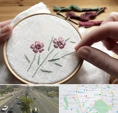 کلاس گلدوزی با دست در منطقه 17 تهران 