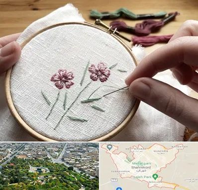 کلاس گلدوزی با دست در شهرکرد