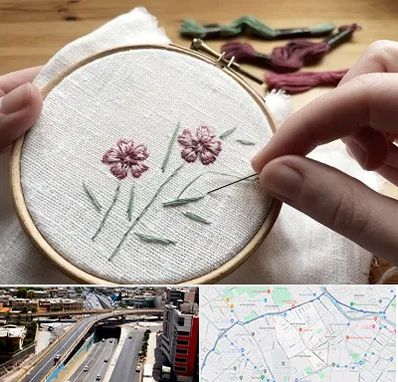 کلاس گلدوزی با دست در ستارخان شیراز