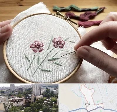 کلاس گلدوزی با دست در اوین