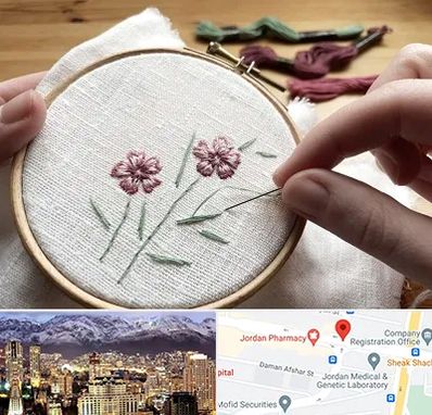 کلاس گلدوزی با دست در جردن 