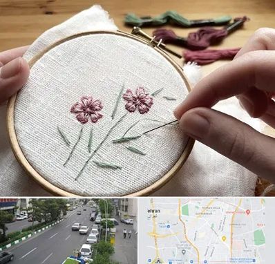 کلاس گلدوزی با دست در ستارخان 