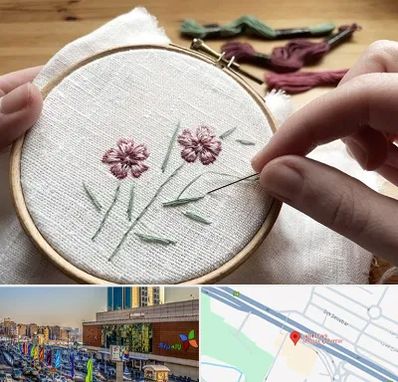 کلاس گلدوزی با دست در لاله پارک تبریز