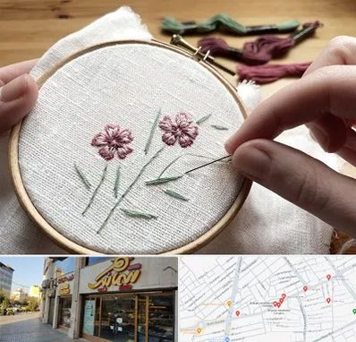 کلاس گلدوزی با دست در عطاران قم