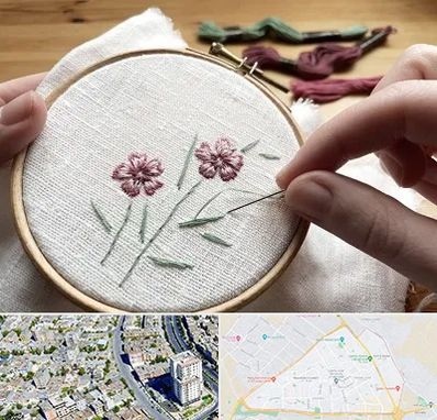 کلاس گلدوزی با دست در قاسم آباد مشهد