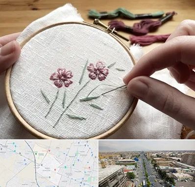 کلاس گلدوزی با دست در حصارک کرج