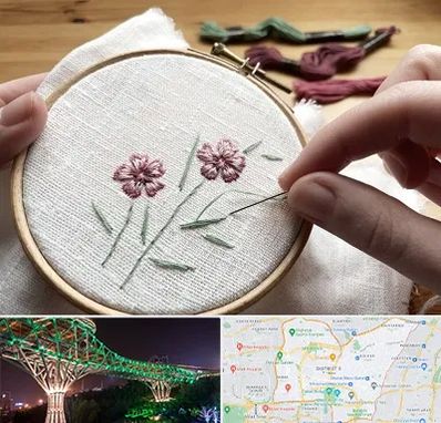 کلاس گلدوزی با دست در منطقه 3 تهران 