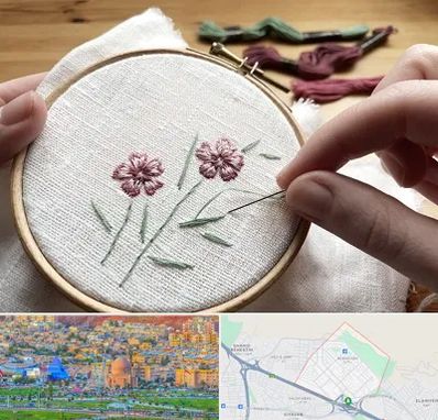 کلاس گلدوزی با دست در رشدیه تبریز