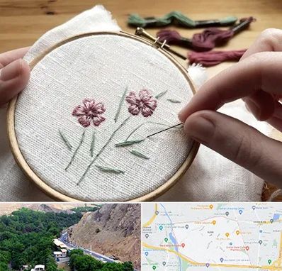 کلاس گلدوزی با دست در کن 