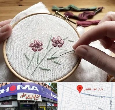 کلاس گلدوزی با دست در امین حضور