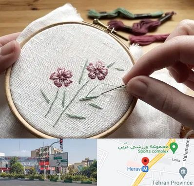 کلاس گلدوزی با دست در هروی 