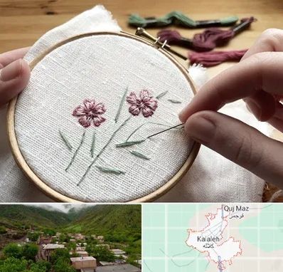 کلاس گلدوزی با دست در کلاله