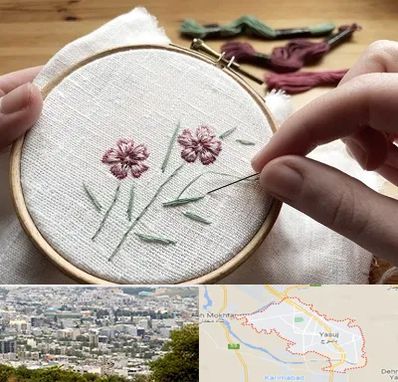 کلاس گلدوزی با دست در یاسوج