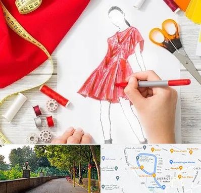 آموزشگاه طراحی لباس در فلکه گاز رشت