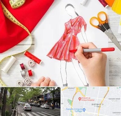 آموزشگاه طراحی لباس در ظفر