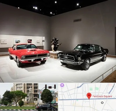 نمایشگاه خودرو در میدان فردوسی تهران