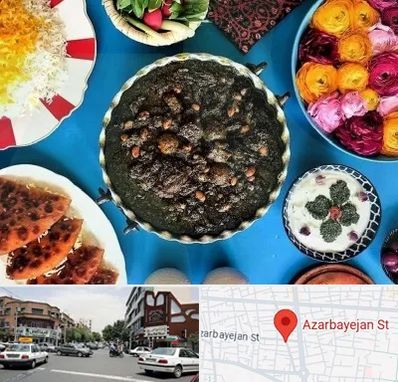 کلاس سفره آرایی در خیابان آذربایجان