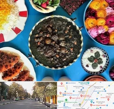 کلاس سفره آرایی در شریعتی 