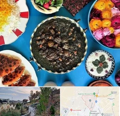 کلاس سفره آرایی در باغستان کرج