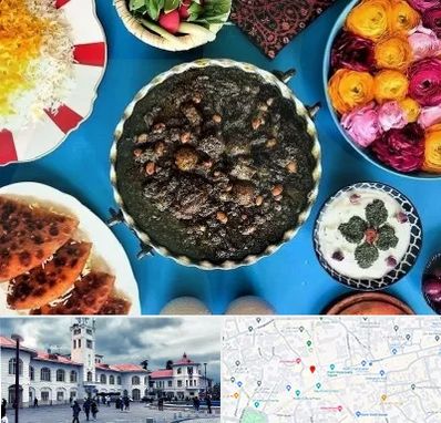 کلاس سفره آرایی در میدان شهرداری رشت