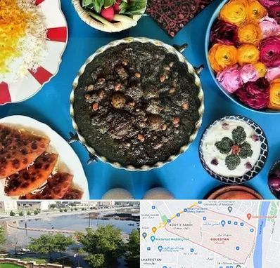 کلاس سفره آرایی در گلستان اهواز