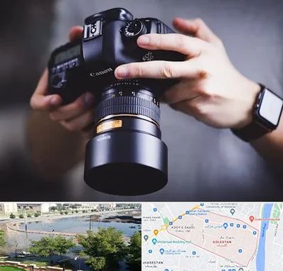 کلاس عکاسی در گلستان اهواز