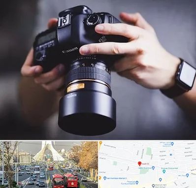 کلاس عکاسی در خیابان آزادی 